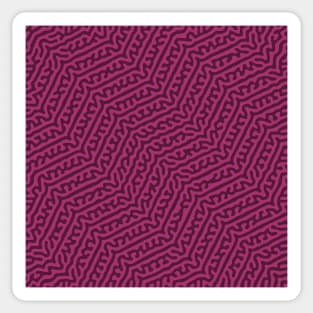 Zigzag Turing Pattern (Purple Pink) Sticker